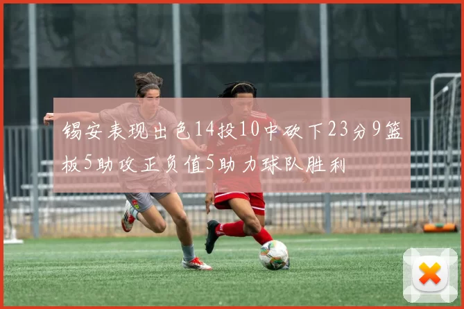 锡安表现出色14投10中砍下23分9篮板5助攻正负值5助力球队胜利